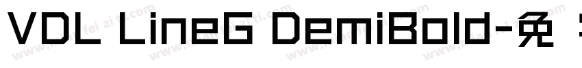 VDL LineG DemiBold字体转换